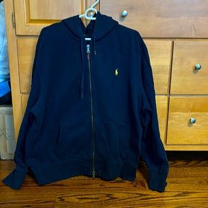 Men’s Polo Navy Blue Zip- up.